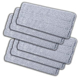 CleanZoom Microfiber Mop Heads Replacements, Reusable Mop Pads (6 Pack) - Compatible with Swiffer Wet Jet Mop