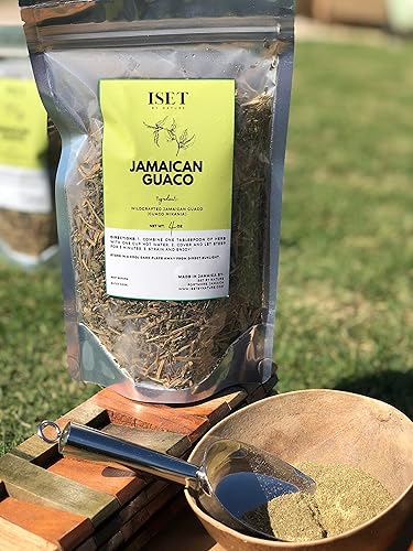 Jamaican Guaco Mikania Loose Leaf Herbal Tea, Wildcrafted, Dr Sebi Approved Alkaline,