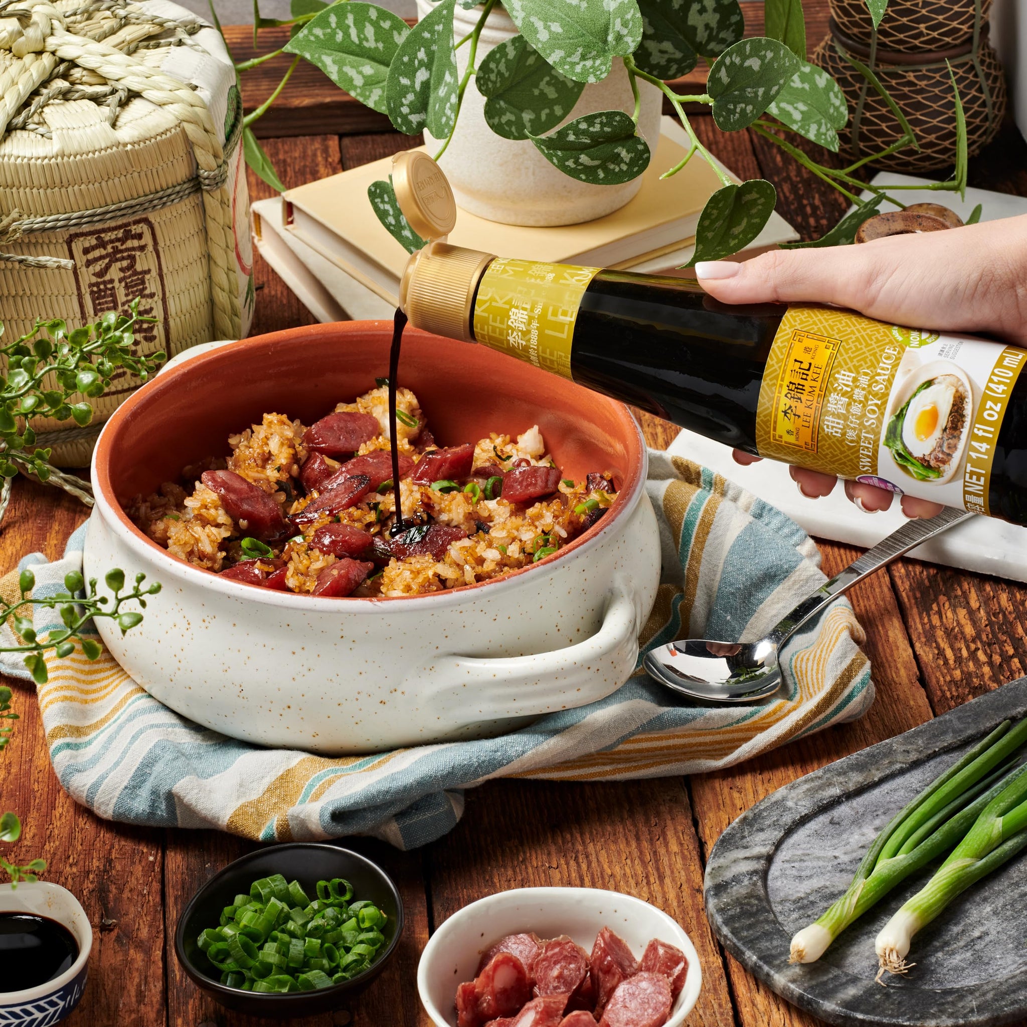 Lee Kum Kee Sweet Soy Sauce (14 oz - 2 Pack), Vegan, Non-GM Soybeans, No Artifical Preservatives - Perfect for Clay Pot Rice, Stir-Fry Noodles