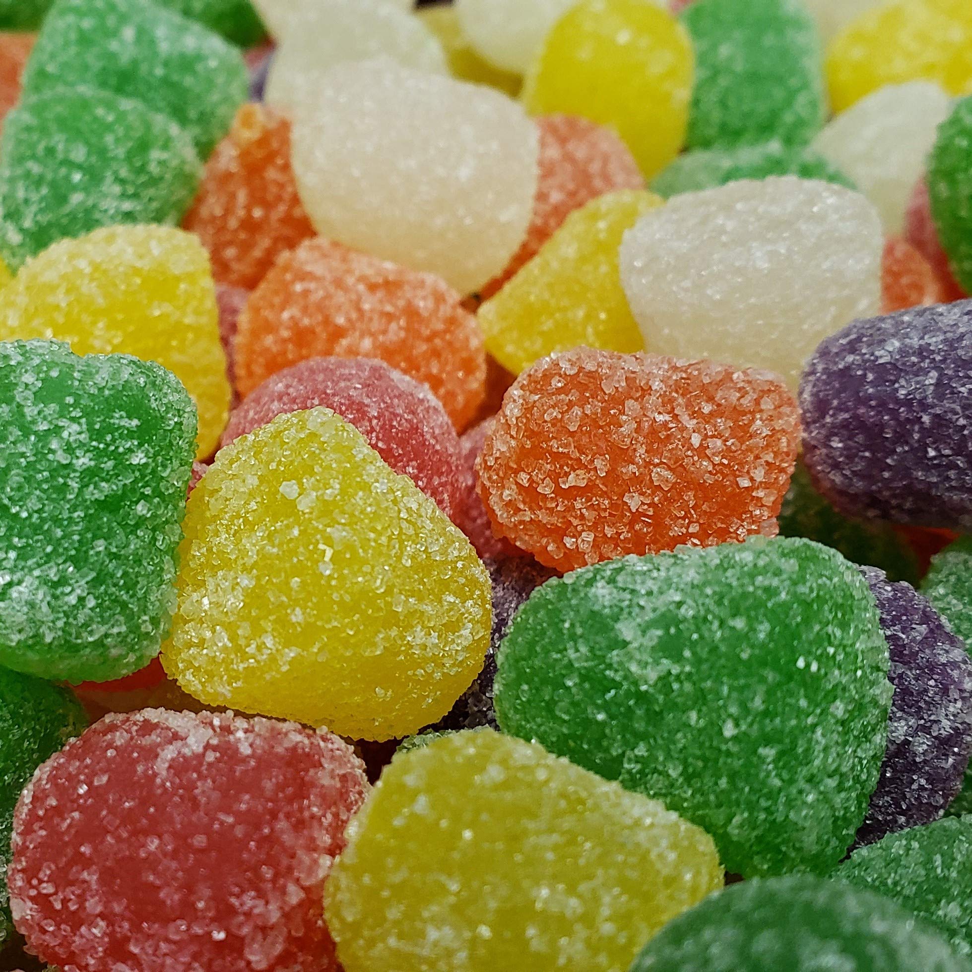 Candy Retailer Spice Drops 1 Lb. Assorted Gummi Sugar-Sanded Gum Drops in Peppermint, Clove, Wintergreen, Cinnamon, Licorice and Spearmint Flavors