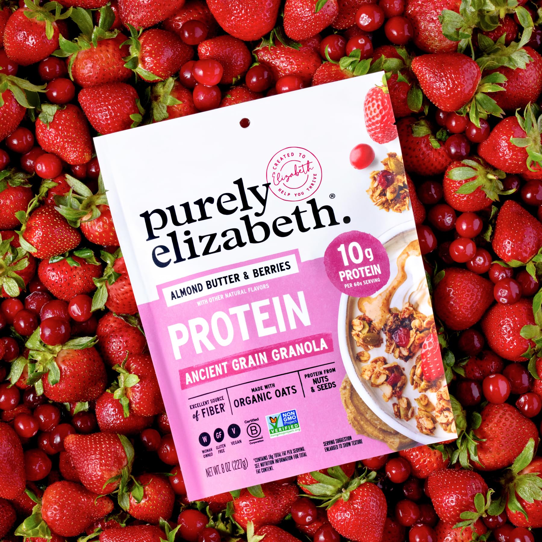 Purely Elizabeth, Protein Granola, Variety Pack, 8oz Bags (3 Pack)