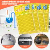 Drain Cleaner Sticks Enzyme Drain Stick Lemon Scent Pipe Cleaning Drains Stix Odor Remover Prevent Clogged Drains