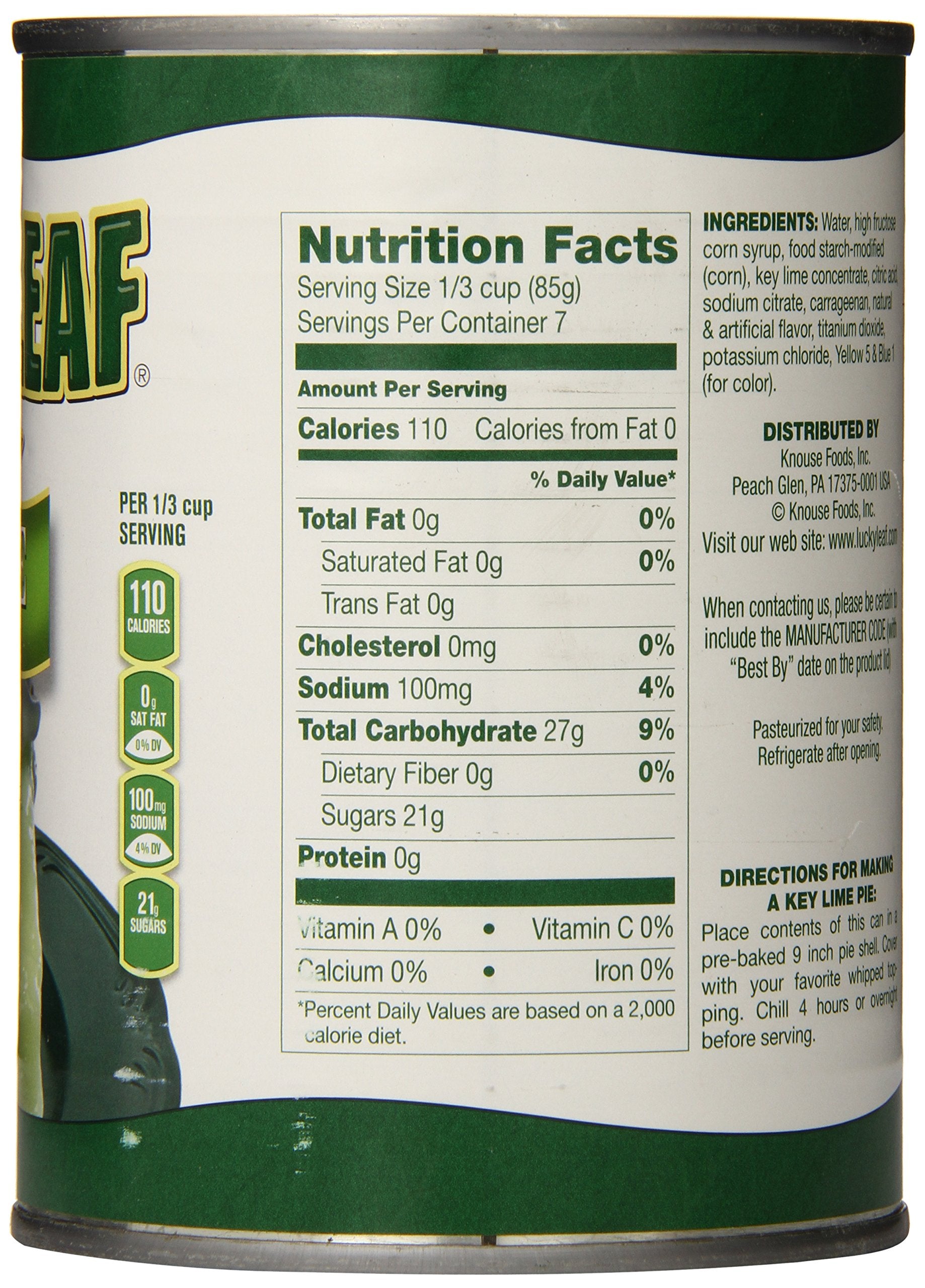 Lucky Leaf Pie Filling, Key Lime, 21 Ounce (Pack of 8)