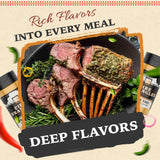 FIRE WRANGLER “Cattle Call” All-Purpose Seasoning Blend - Premium Coarse Salt, Pepper, Garlic, Citrus, Herbs & Spices - Versatile Rub for Beef