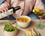 Black Pepper Garlic Infused Olive Oil - Cold Pressed Gourmet EVOO Olive Oil - Great for Dressing Dipping Marinade - No Artificial Flavors or Added