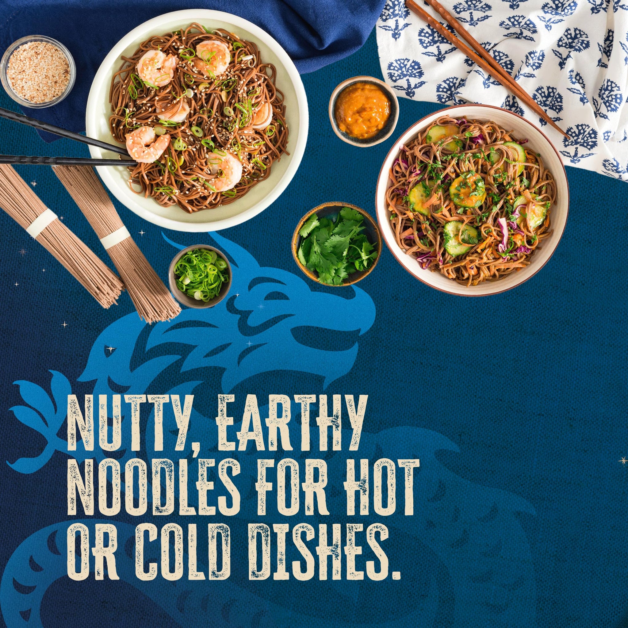 Blue Dragon Dried Soba Noodles - 8.8oz (Pack of 3) - Traditional Buckwheat & Wheat Flour Noodles - Versatile Base for Soups, Stir-Fries & Cold Salads
