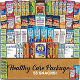 CRAVEBOX Healthy Snack Box Care Package (55 count) Variety Snacks Pack - College Back to School, Graduation