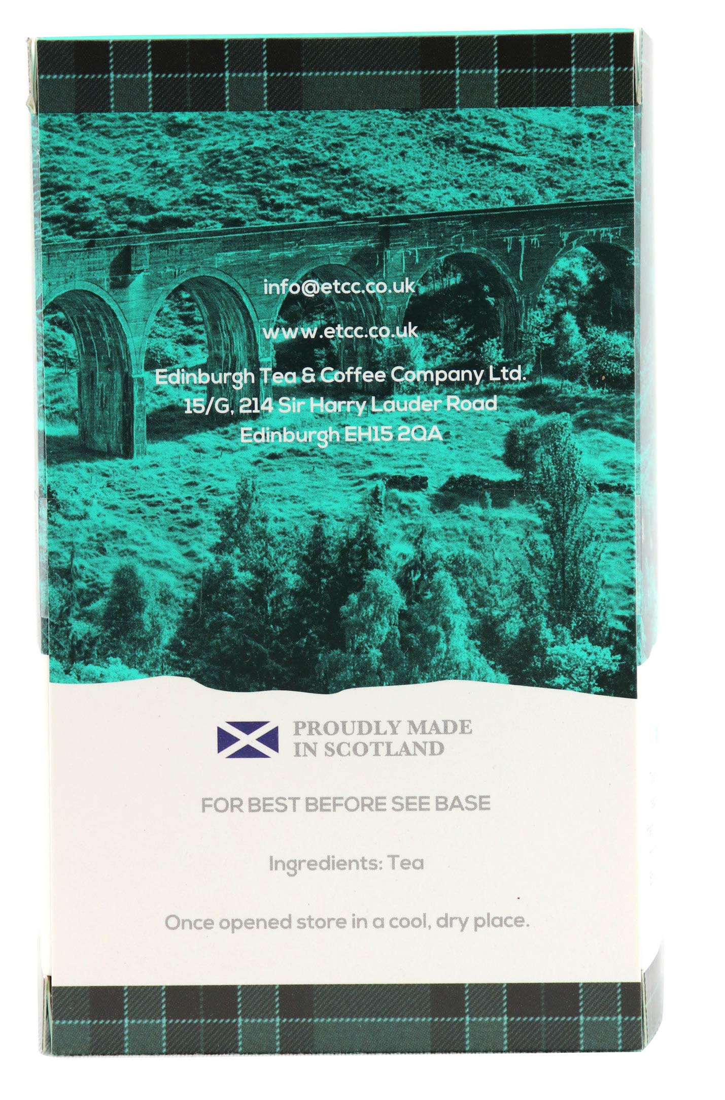 Edinburgh Tea & Coffee Company Scottish Breakfast Tea - 25 Count (Envelope/Tagged), 1.76 Ounce