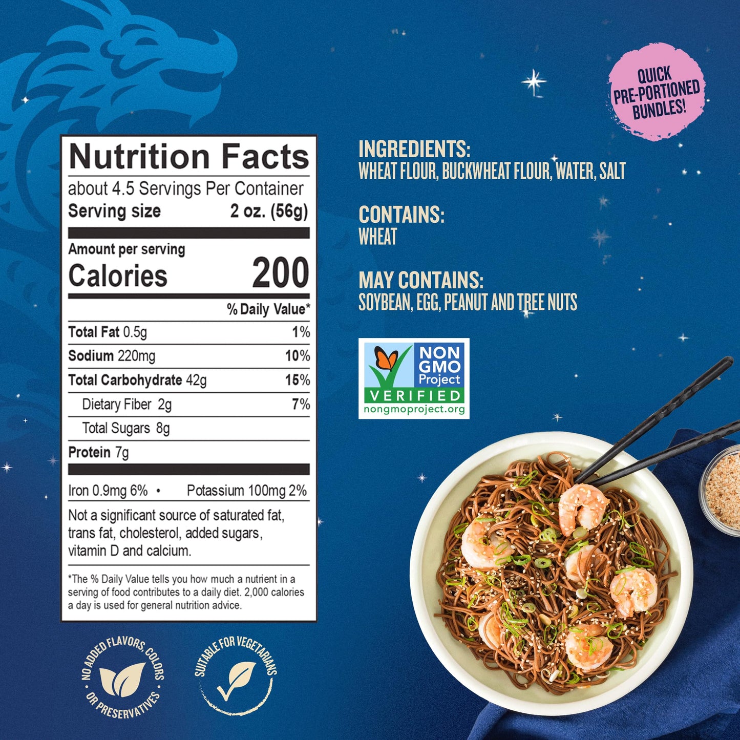 Blue Dragon Dried Soba Noodles - 8.8oz (Pack of 3) - Traditional Buckwheat & Wheat Flour Noodles - Versatile Base for Soups, Stir-Fries & Cold Salads