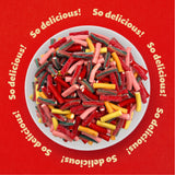 Pencil Bites Gummy Candy | 1 Pound Pack | Assorted Fruit Flavors Chewy Candies | Sweet & Sour Filled Mini Rope Candy | Bulk Gummy Candies for Parties