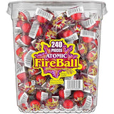 Wonka Atomic Fireball, Candy, Cinnamon Flavor, Individually Wrapped, 64.8oz (240 ct)