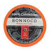 Ronnoco 100% Colombia Supremo Coffee | 12 Count | Handcrafted Medium Roast Coffee Pods | Single-Serve Cups for Coffee Maker at the Office, Hotel, or