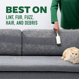 Scotch-Brite Greener Clean Lint Roller, Reusable Lint Rollers for Clothes, Furniture, and Pet Hair, Tidy Up Fabrics with a More Sustainable Fuzz