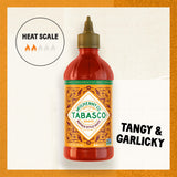 TABASCO Brand Buffalo Style Sauce, Medium Hot Sauce, Easy-to-Squeeze Bottle, Thick & Tangy, Five Simple Ingredients, Great on Chicken Party Wings