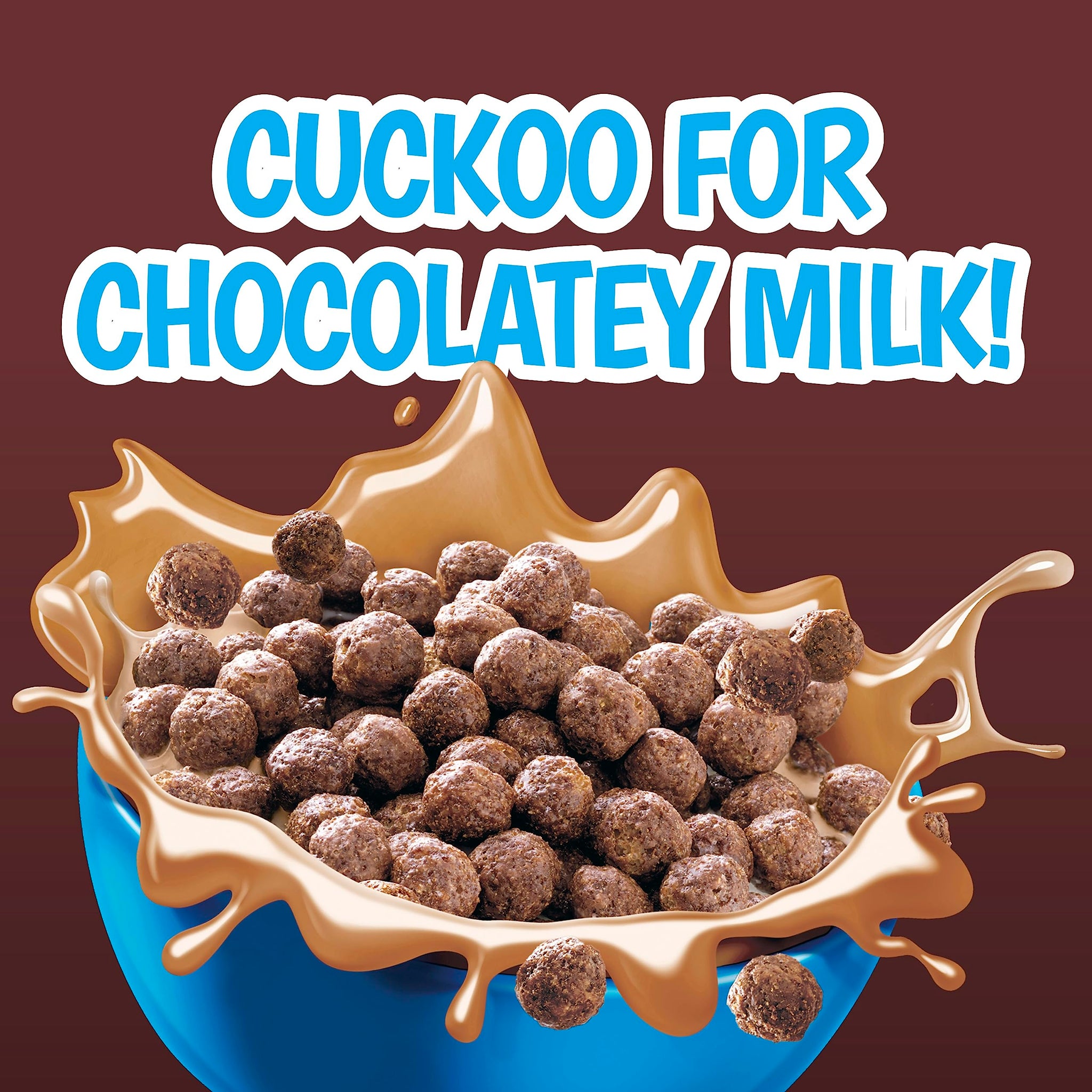 Cocoa Puffs, 25% Less Sugar Cereal Single Serve Cups, 60 Ct, 7.5 lb Case