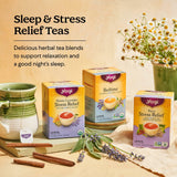 Yogi Tea Relaxation & Stress Relief Variety Pack - 16 Bags per Pack (3 Packs) - Relaxing Sampler - Includes Honey Lavender, Bedtime & Comforting