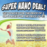 Nano Sponge Cleaning Sponges. Supersized Everyday Heavy Duty Household Kitchen and Dish Sponge. 2 Pack. 6 x 4