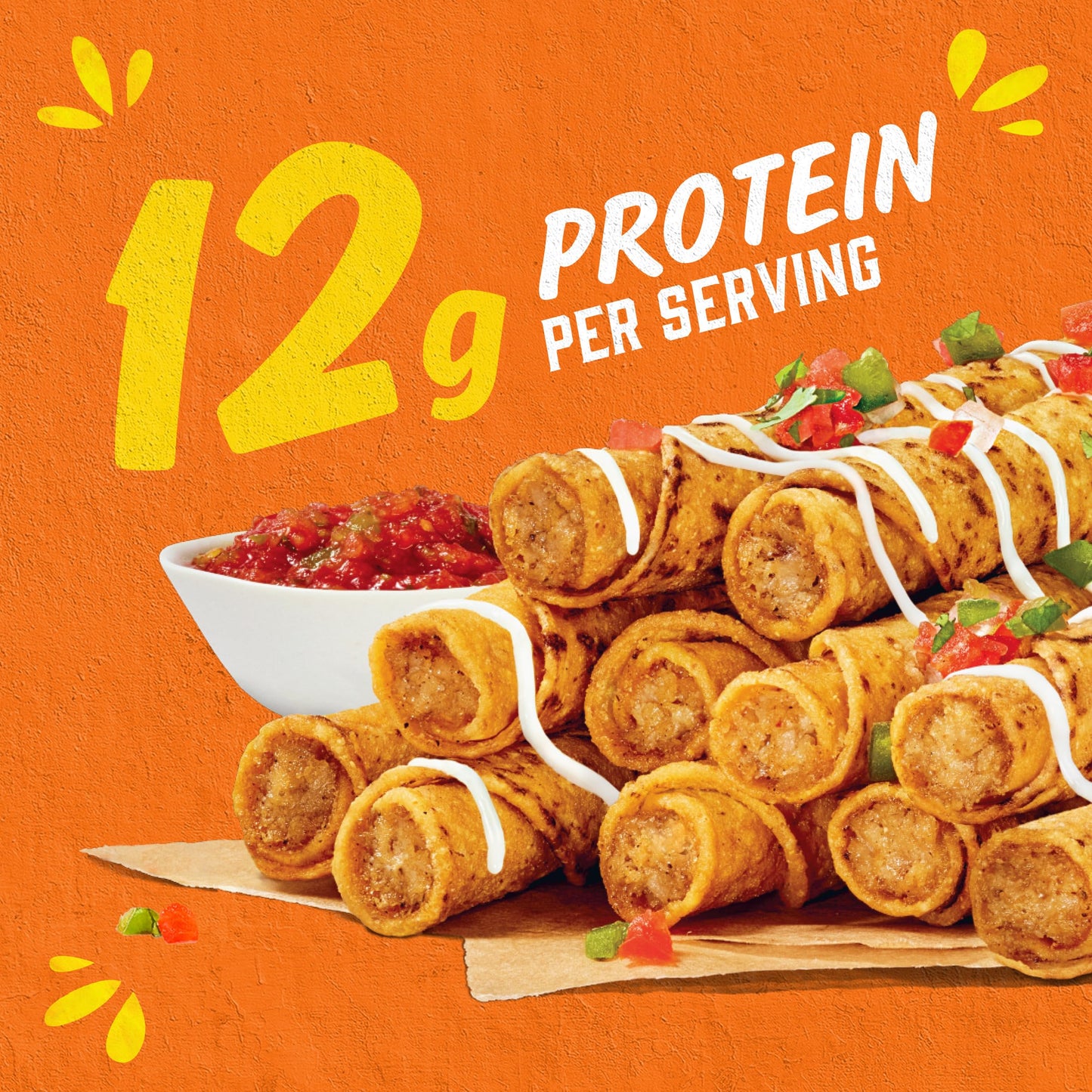Delimex White Meat Chicken Taquitos Frozen Snacks, 20 ct Box