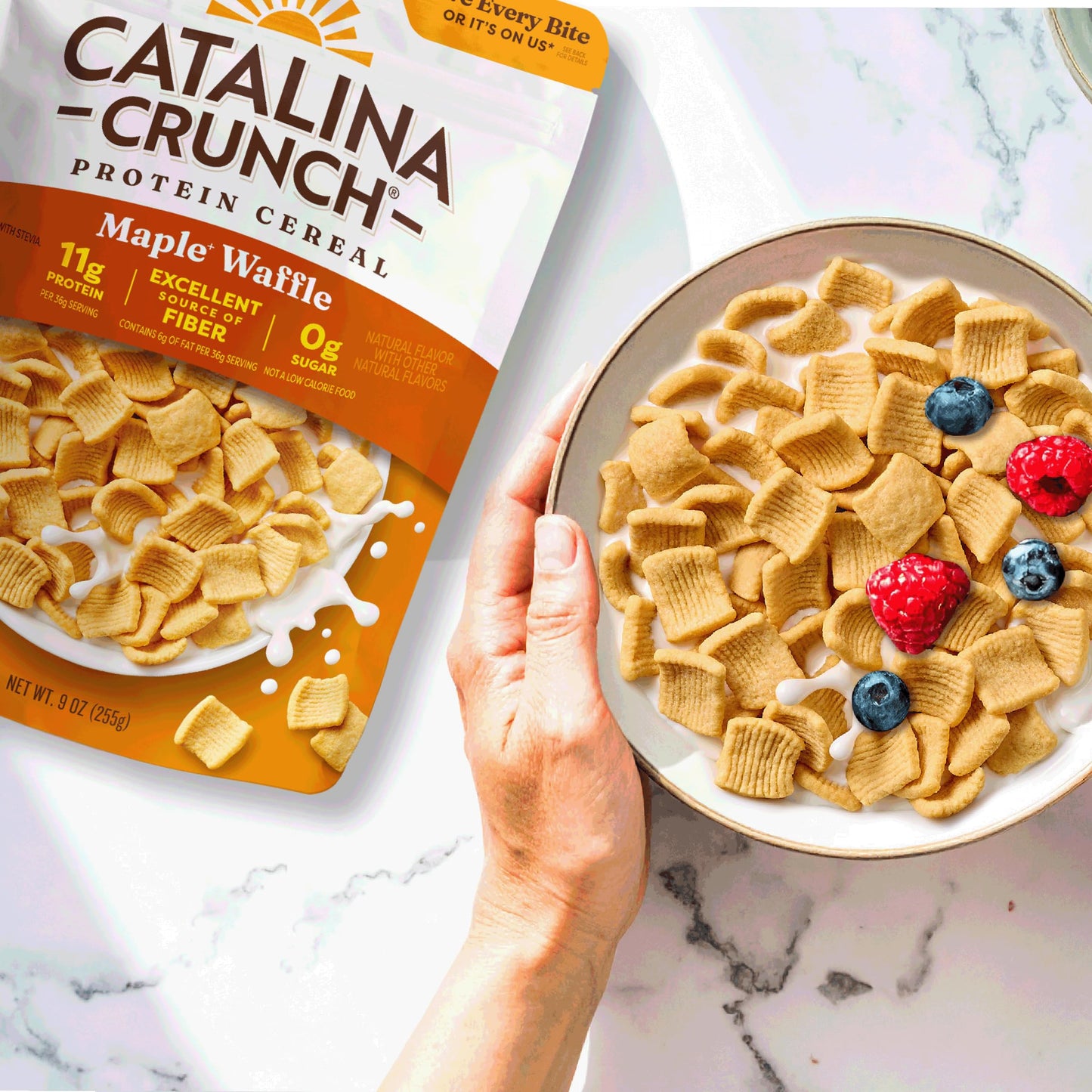Catalina Crunch Protein Cereal, Maple Waffle, 9 oz Bag (Pack of 1)