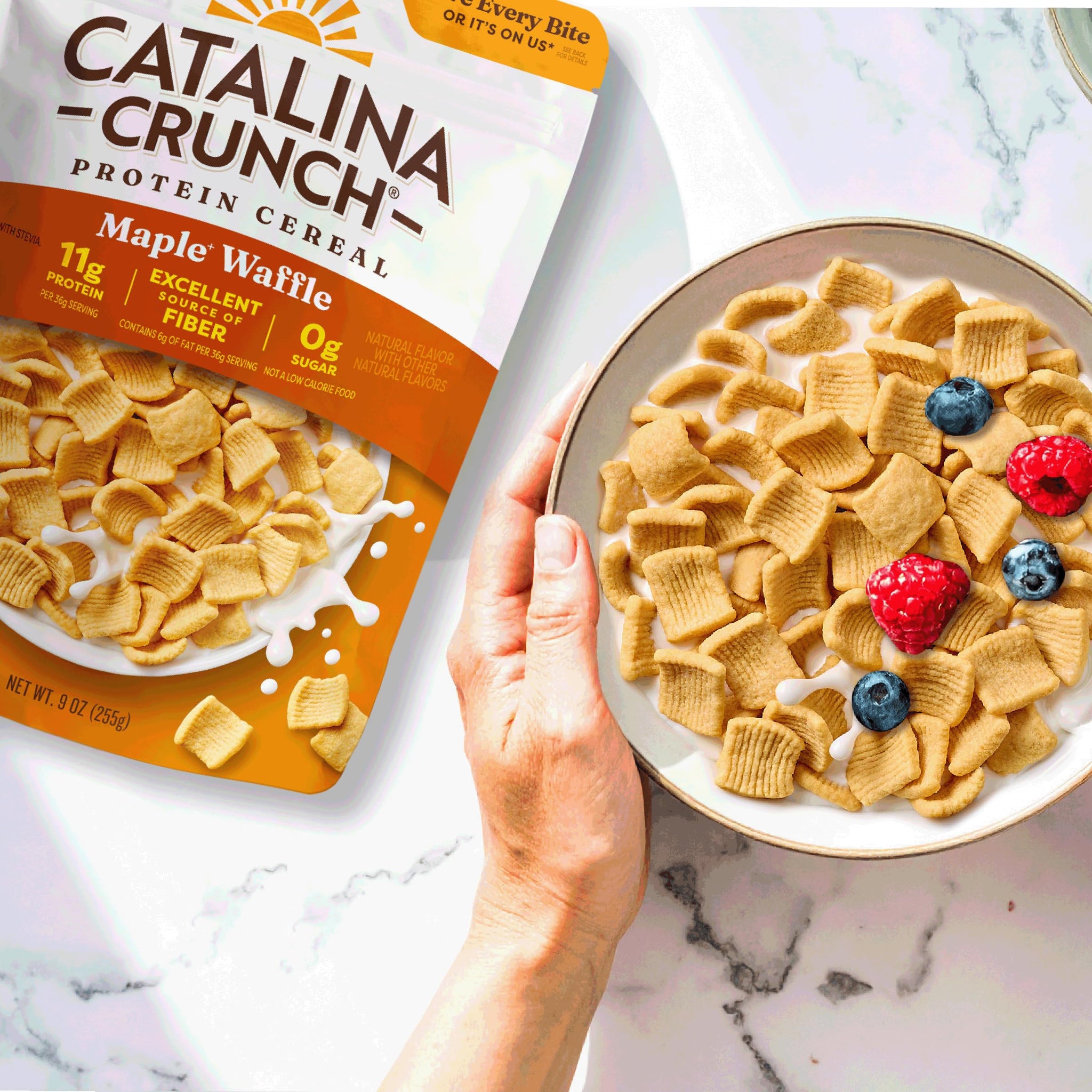 Catalina Crunch Protein Cereal, Maple Waffle, 9 oz Bag (Pack of 1)