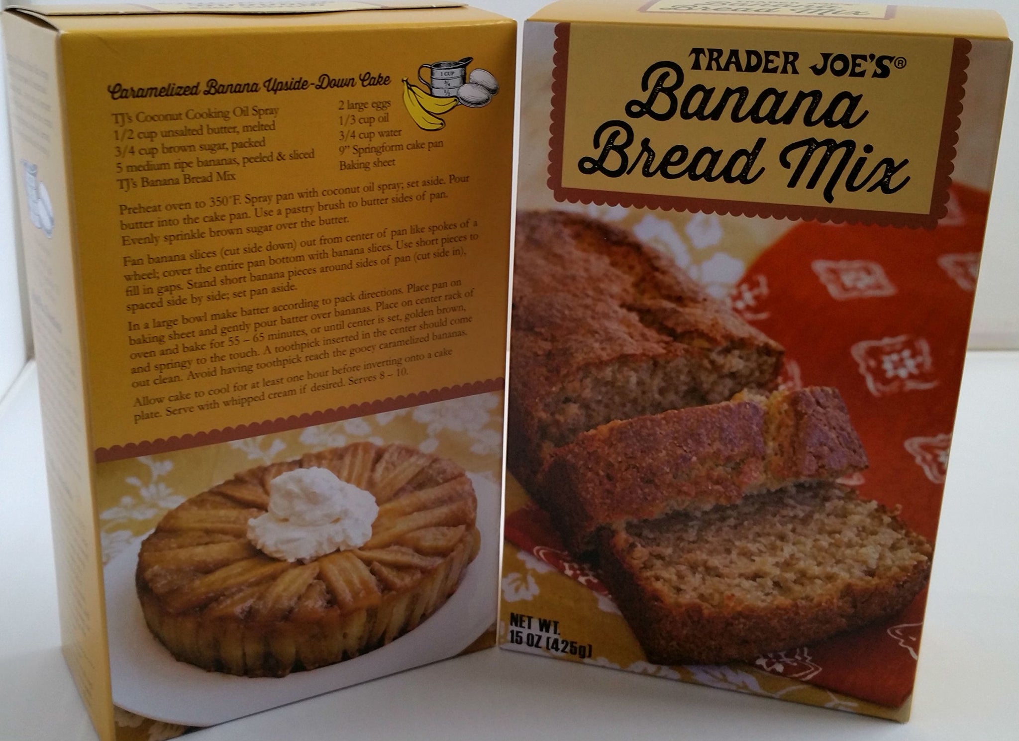 Trader Joe's - Banana Bread Mix - Net Wt. 15 Oz (425g) - 2 Boxes