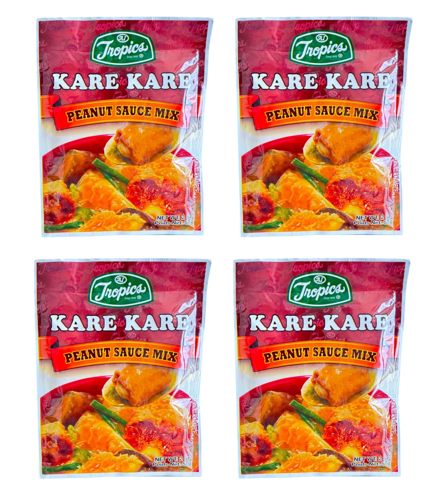 AquaNation Listing For Tropics Kare Kare Peanut Sauce Mix 2oz - Authentic Filipino Stew Base for Oxtail, Pork, & Vegetables. Rich, Nutty Flavor