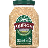 RiceSelect White Quinoa, Premium White Seeds, Gluten-Free, Non-GMO, Good Source of Fiber and Protein, 22oz Jar (Pack of 1)