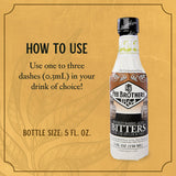Fee Brothers Whiskey Barrel-Aged Cocktail Bitters - Aromatic Cocktail Mixer & Concentrated Flavoring, Gluten Free, Vegan-Friendly, 5 fl oz