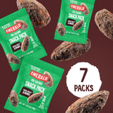 Emerald Nuts Cocoa Roast Almonds 7 Ct (1-Pack), 100-Calorie Individual Packs, Kosher Certified, Non-GMO, Contains No Artificial Preservatives, Flavors