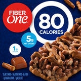 Fiber One 80 Calorie Chewy Snack Bars, Chocolate Caramel and Pretzel, 5 Ct, 4.1 oz