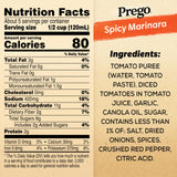 Prego Spicy Marinara Pasta Sauce, 24 oz Jar