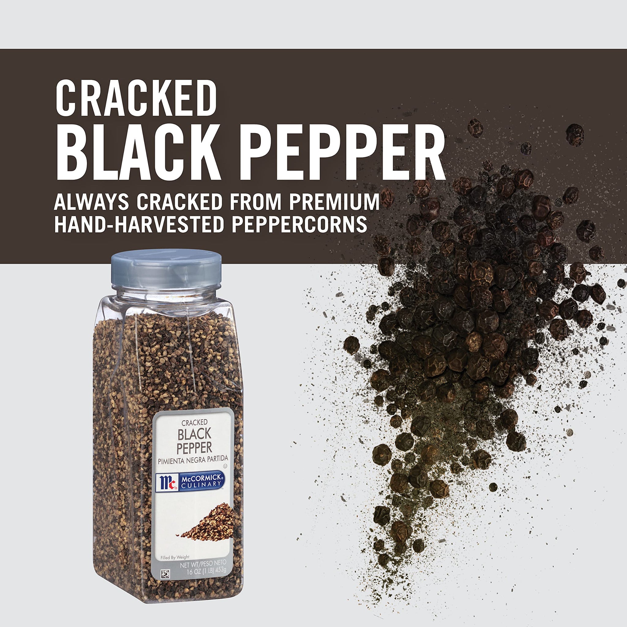 McCormick Culinary Cracked Black Pepper, 16 oz