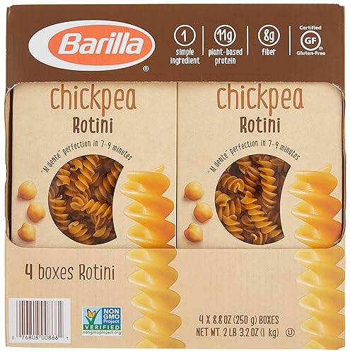 Barilla Chickpea Rotini Pasta 4/8oz Net Wt 35.2 Ounce