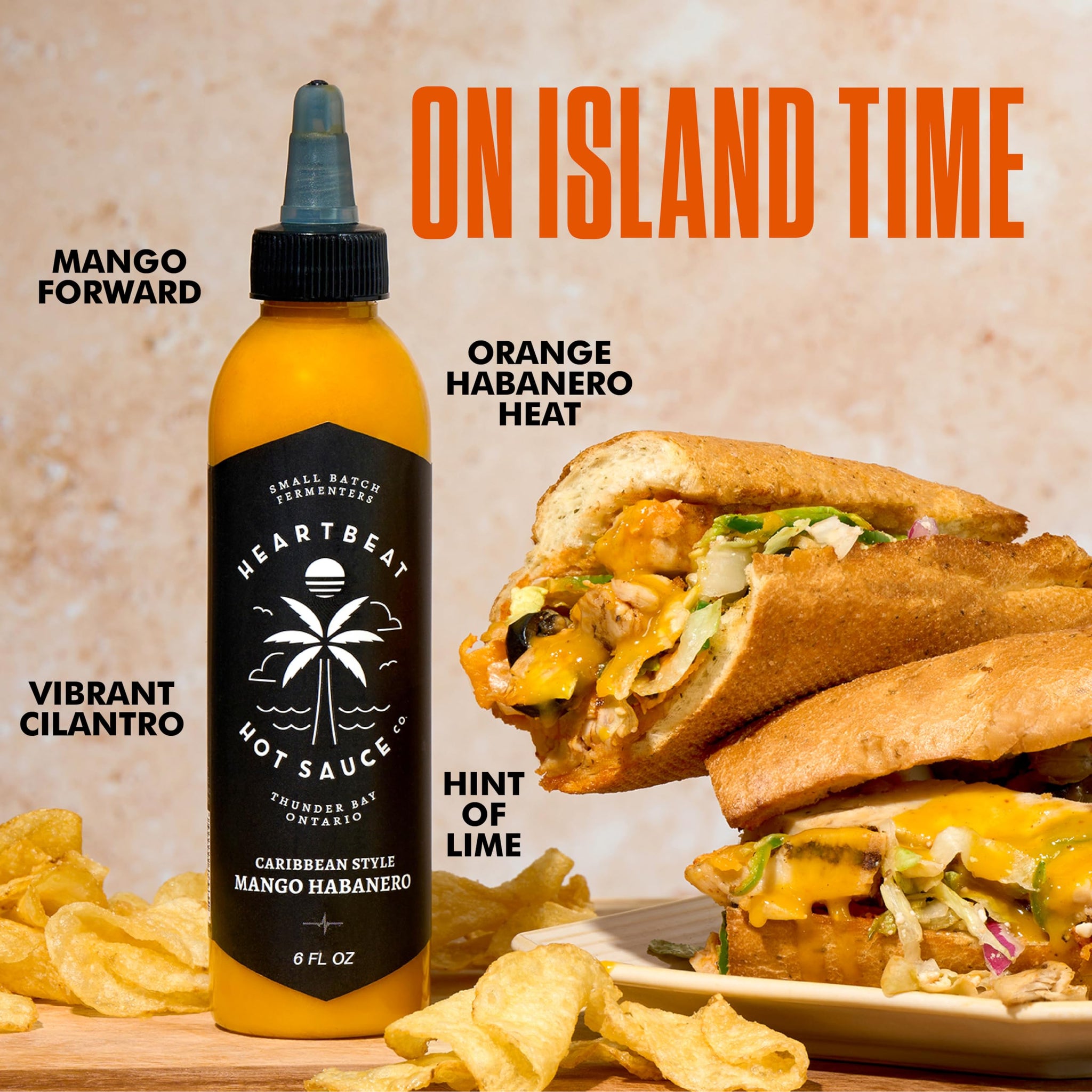 Heartbeat Hot Sauce Co. | Mango Habanero, 6 oz. 3 pack