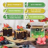 Gourmanity Organic Tigernut Butter, Sweet and Nutty Tasting Nut Free Peanut Butter Alternative, Compliant With Low Fodmap And Whole 30 Diets, Ideal