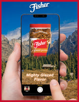 Fisher Snack Glazed Pecans Candied, 24 oz (Pack of 1), Junior Mammoth Candied Pecans, Perfect for Gifting or Personal Enjoyment, Crunchy