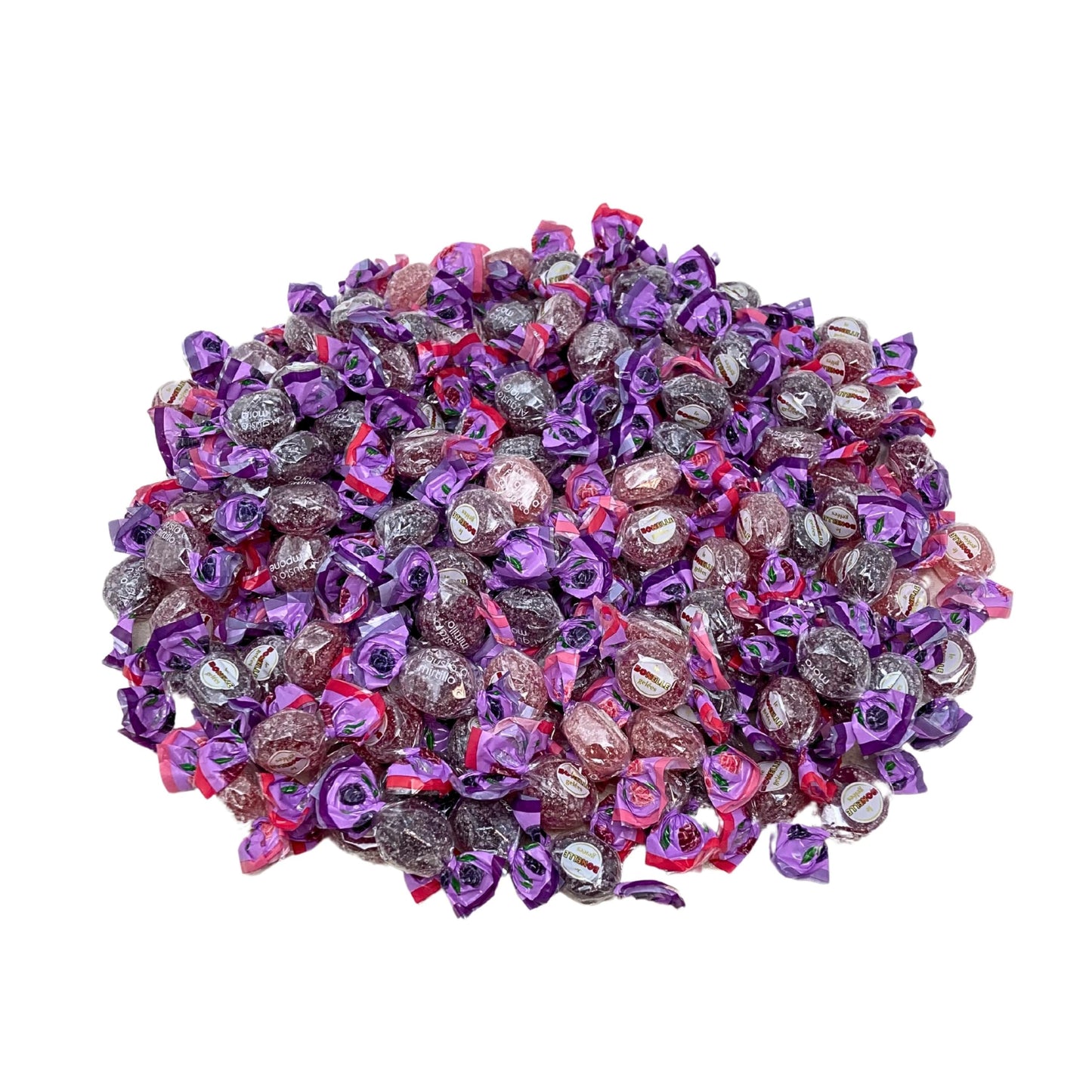 Premium Italian Berry Jelly Candies - 2.25lb 4 Flavors Berry Assortment - Vegan, Gluten Free, Natural Flavors, Individually Wrapped, Perfect