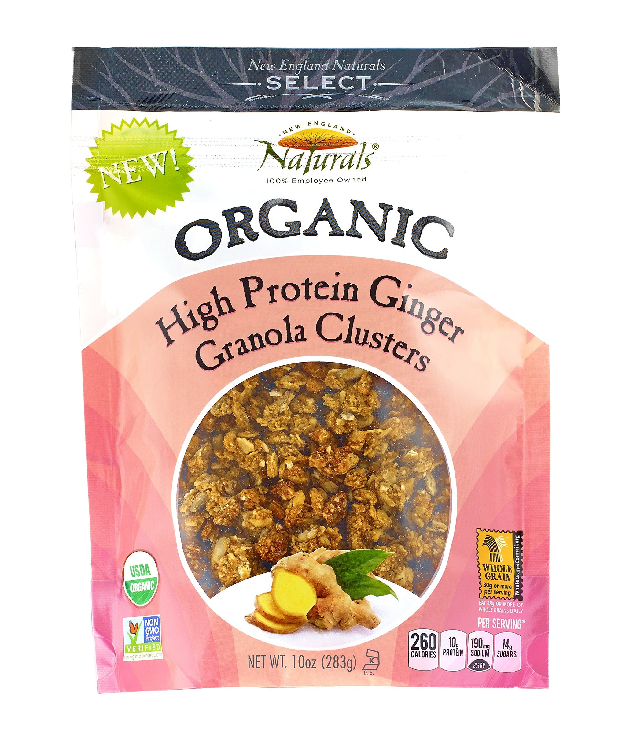 NEW ENGLAND NATURAL GRANOLA CLSTR GINGR HI PR 10OZ