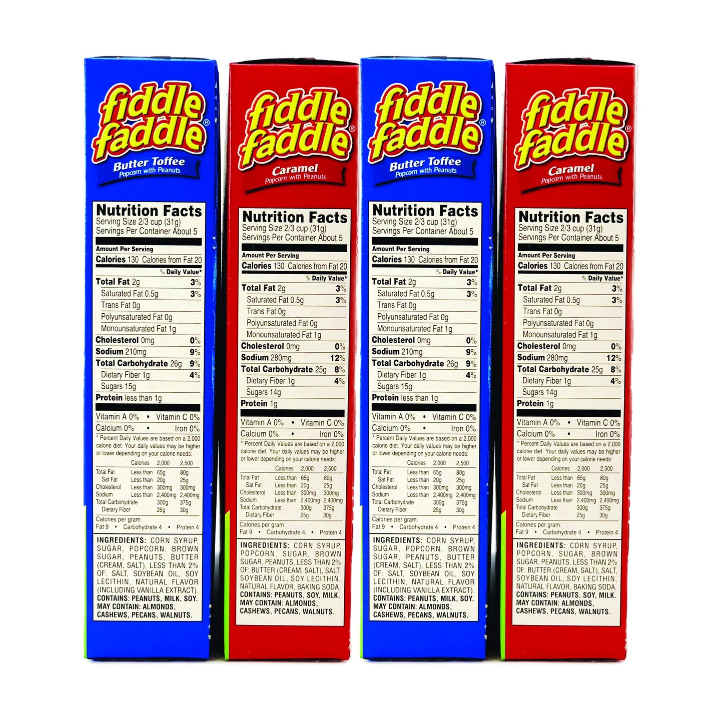 Fiddle Faddle Carmel Popcorn - The Two BEST Flavors All In One Convenient Bundle!