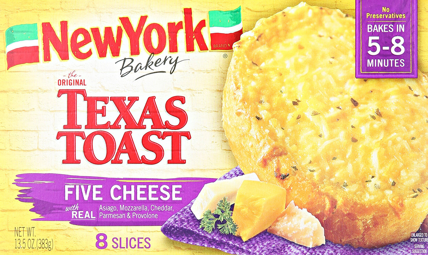 New York Texas Toast, 5 Cheese, 13.5 oz (Frozen)