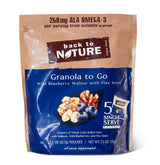 Back To Nature Granola to Go, Blueberry Walnut, 5-Count Pouches (Pack of 30)