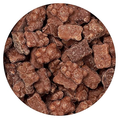 Milk Chocolate Covered Gummy Bears, 1 Pound Bulk Bag, Chocolate Candy, Gummy Bears, The Hampton Popcorn & Candy Company