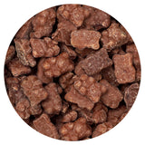 Milk Chocolate Covered Gummy Bears, 1 Pound Bulk Bag, Chocolate Candy, Gummy Bears, The Hampton Popcorn & Candy Company