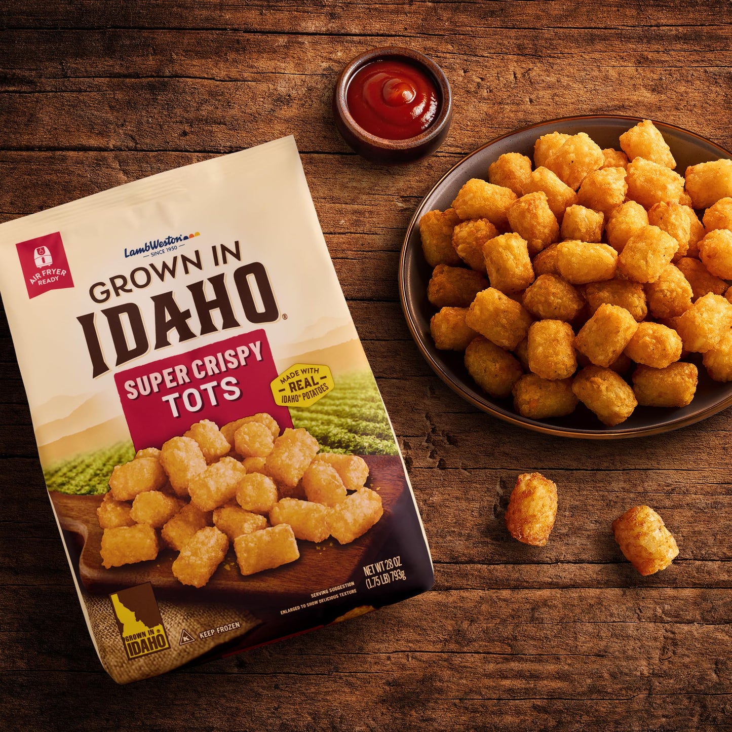 Grown in Idaho Crispy Potato Puffs, 28 oz (Frozen)