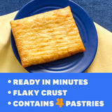 Pillsbury Bacon Toaster Scrambles, Frozen Breakfast Pastries, 4 ct, 7.2 oz