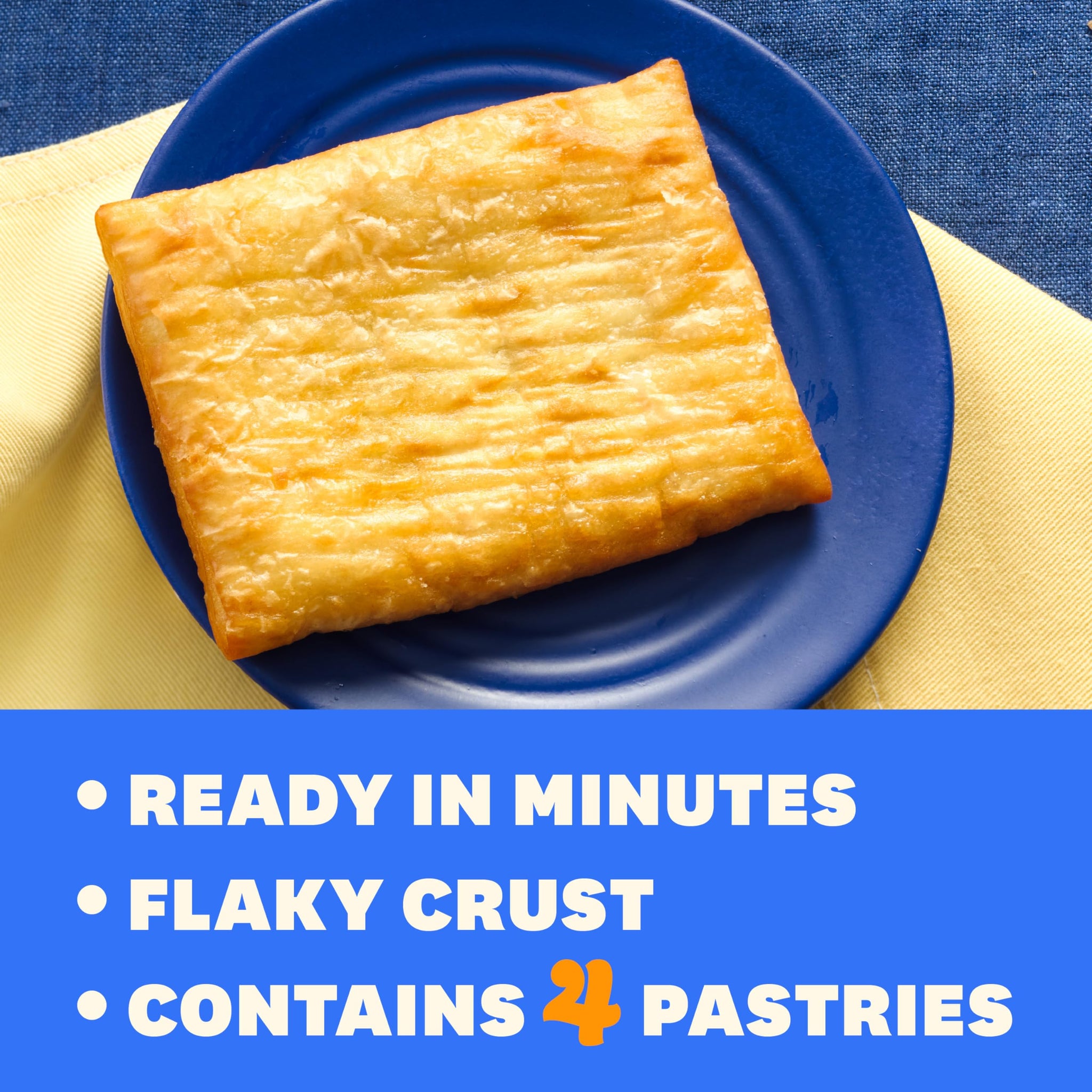 Pillsbury Bacon Toaster Scrambles, Frozen Breakfast Pastries, 4 ct, 7.2 oz