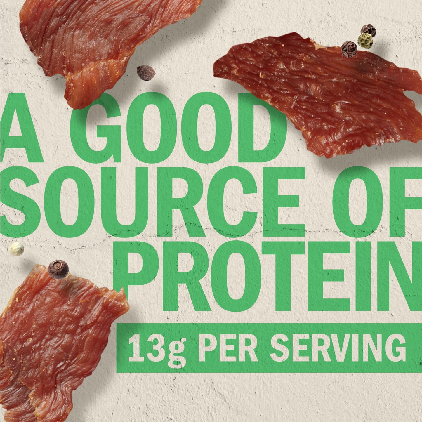 Jack Link's Turkey Jerky, Original, Jerky Bag - Flavorful Snack, Ready to Eat Protein Snacks with 13g of Protein per Serving, Made with 100% Turkey