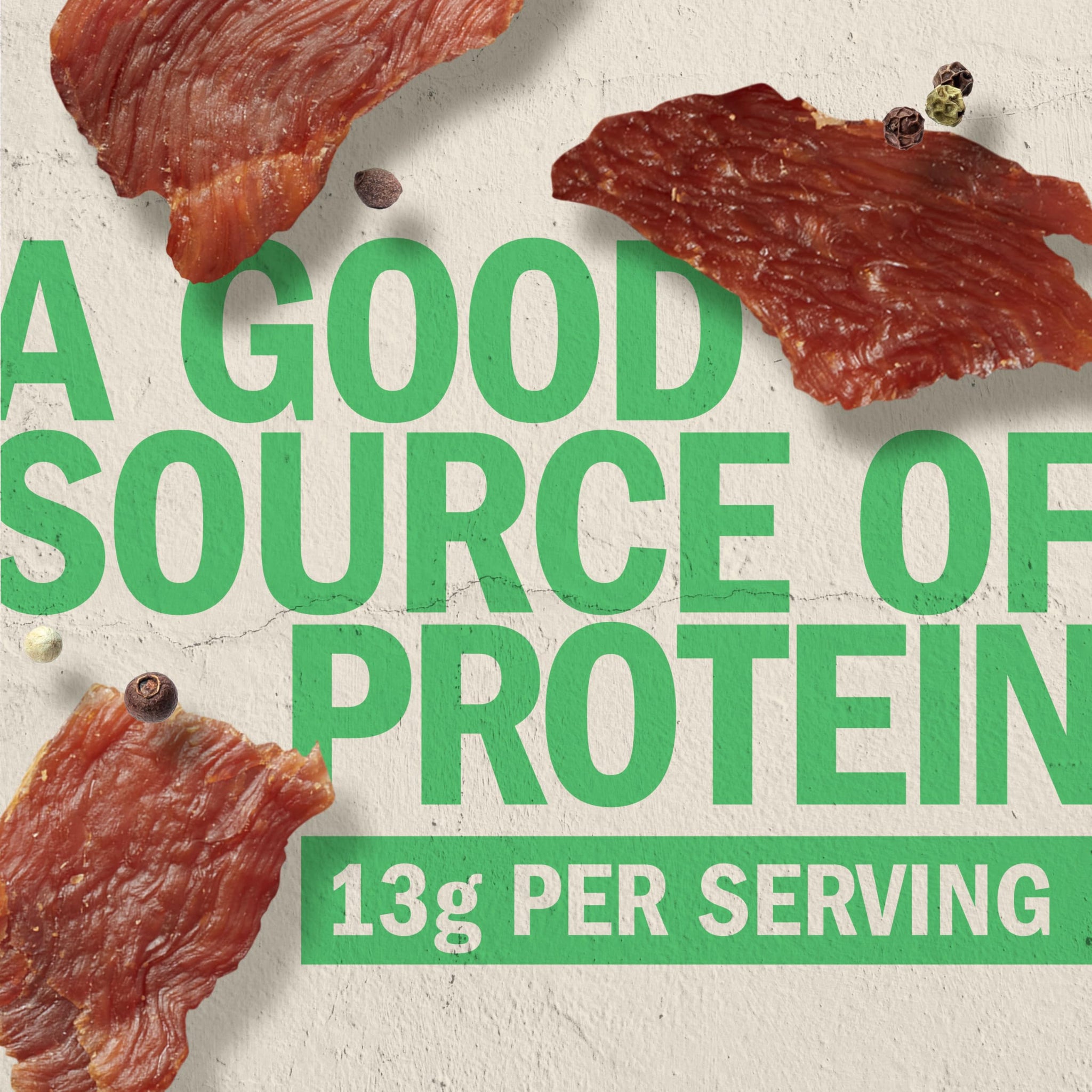 Jack Link's Turkey Jerky, Original, Jerky Bag - Flavorful Snack, Ready to Eat Protein Snacks with 13g of Protein per Serving, Made with 100% Turkey