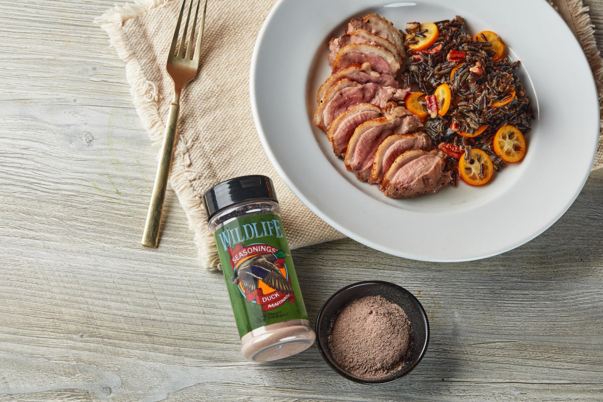 Wildlife Seasonings Duck Marinade - Gourmet Blend for Wild Game, Roast Duck & Beef | Dry Marinade Seasoning & Duck Seasoning for Grilling & Cooking |