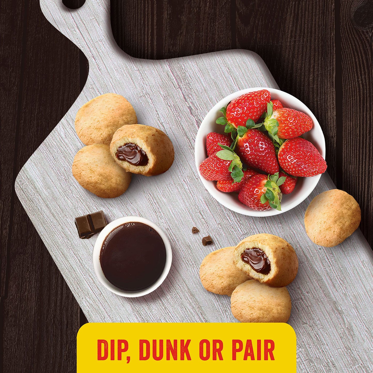 Eggo Stuffed Pancake Bites, Frozen Breakfast, All Day Kids Snacks, Chocolate, 10.15oz Box (18 Pancake Bites)